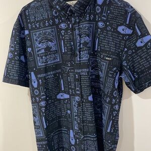 RSVLTS DISNEY'S HOCUS POCUS "BOOOOOOOOOOOK" KUNUFLEX Short Sleeve Shirt Large